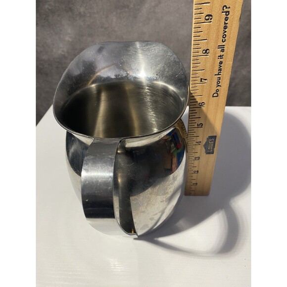 Vintage 18/8 Stainless Steel Water Pitcher - Open Spout - Picture 7 of 8